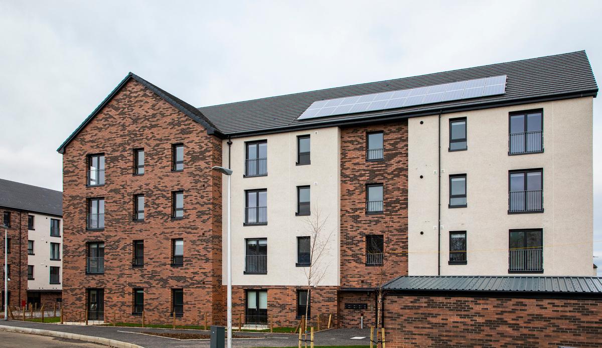 block of flats at Dumbryden