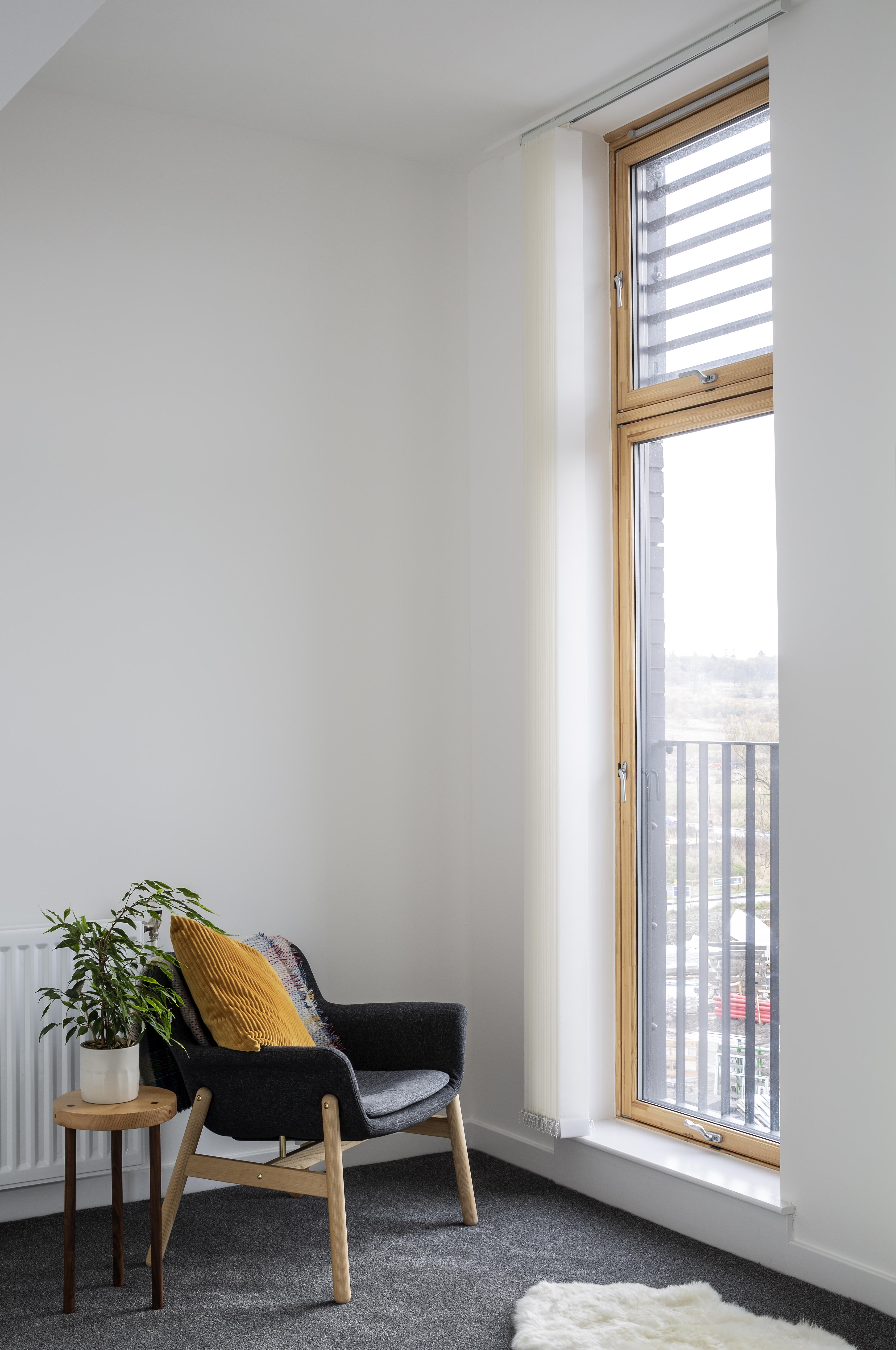 chair looking out window to the right