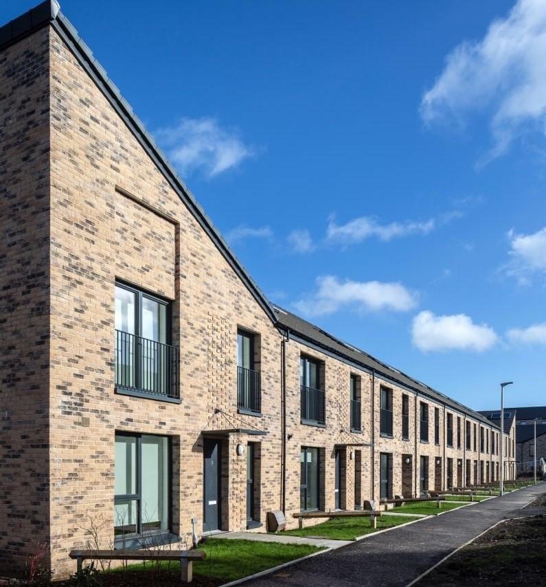 Row of houses at Craigmillar